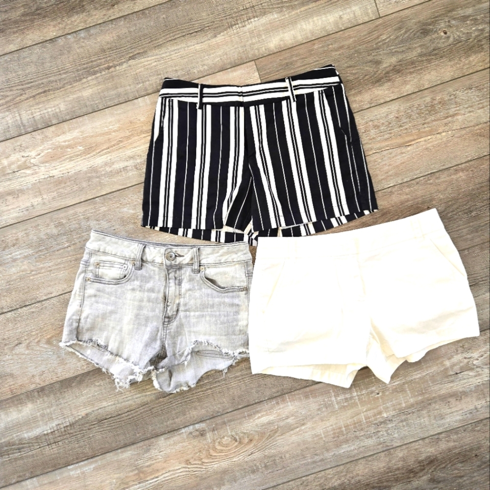 J Crew Express Jones co bundle shorts size 4